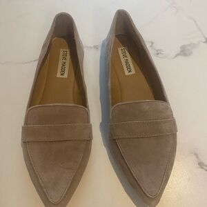 Steve Madden Tan Suede Loafers